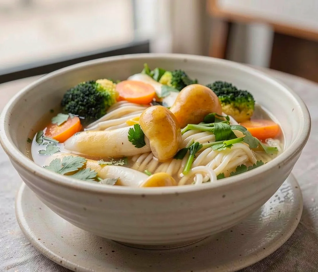 Mushroom and Vegetable Noodles