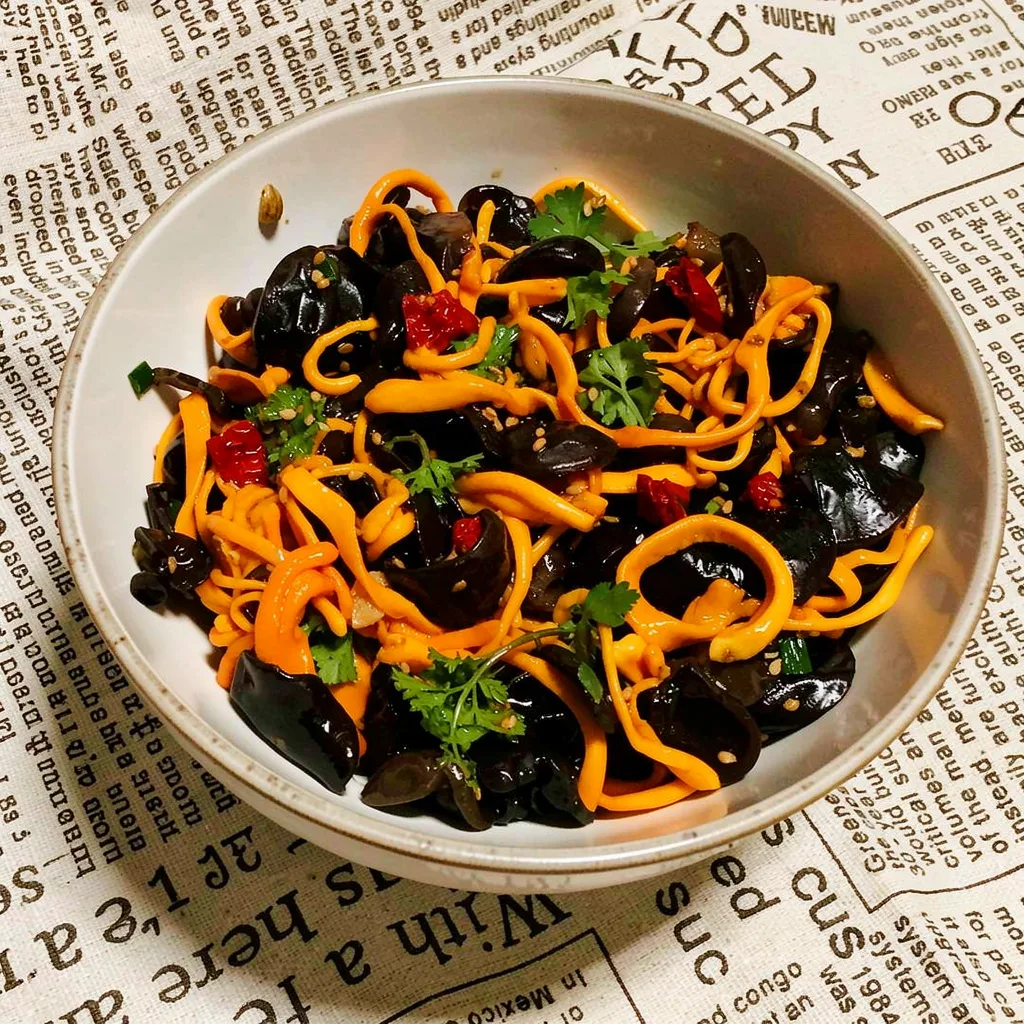 Cordyceps Flower and Wood Ear Salad