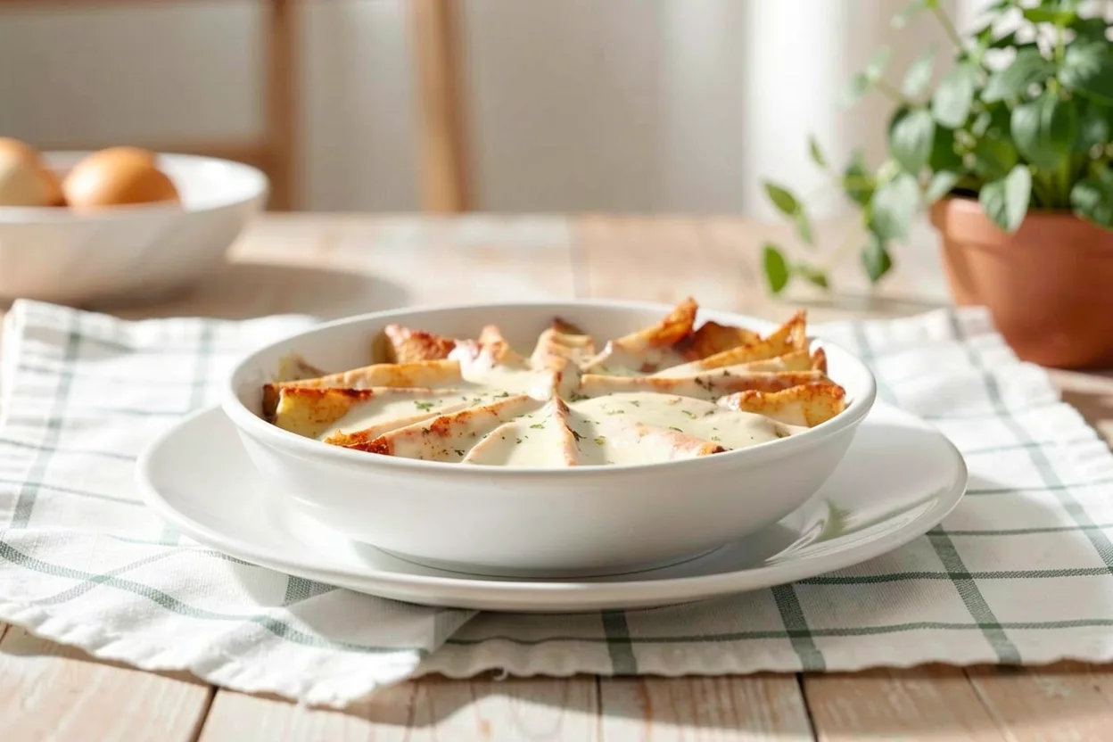 Cheese Lava Crispy Potato Bake