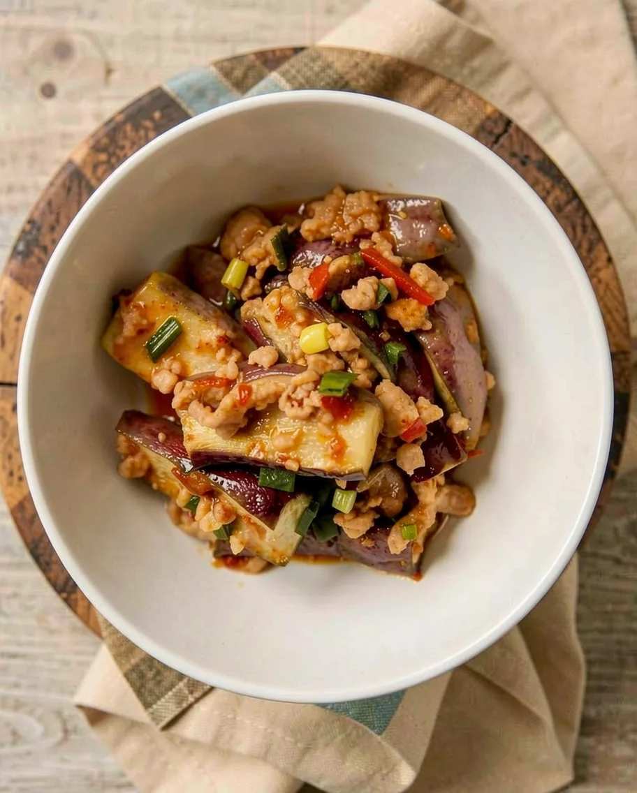 Sichuan Style Eggplant with Meat Sauce