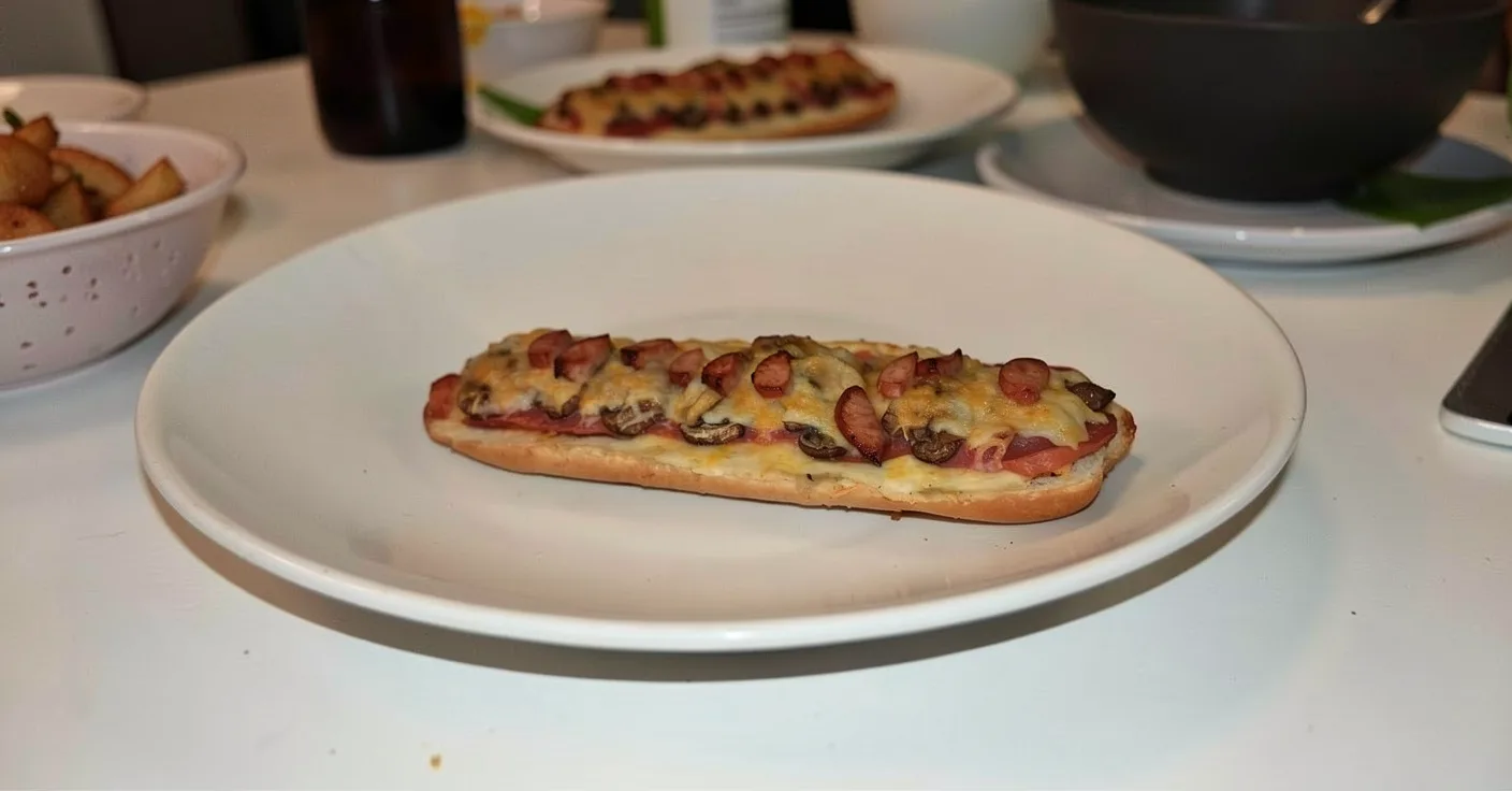 Alfredo French Bread Pizza