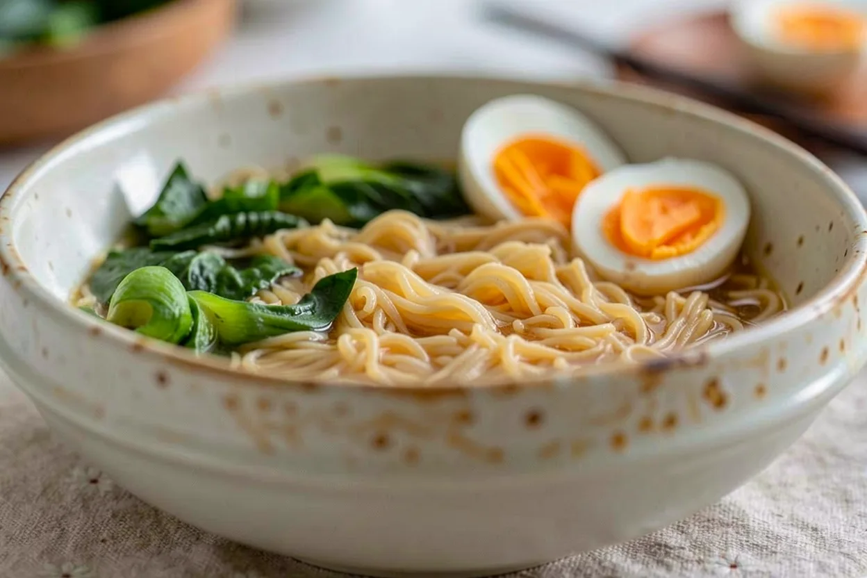Lard and Greens Noodle Soup