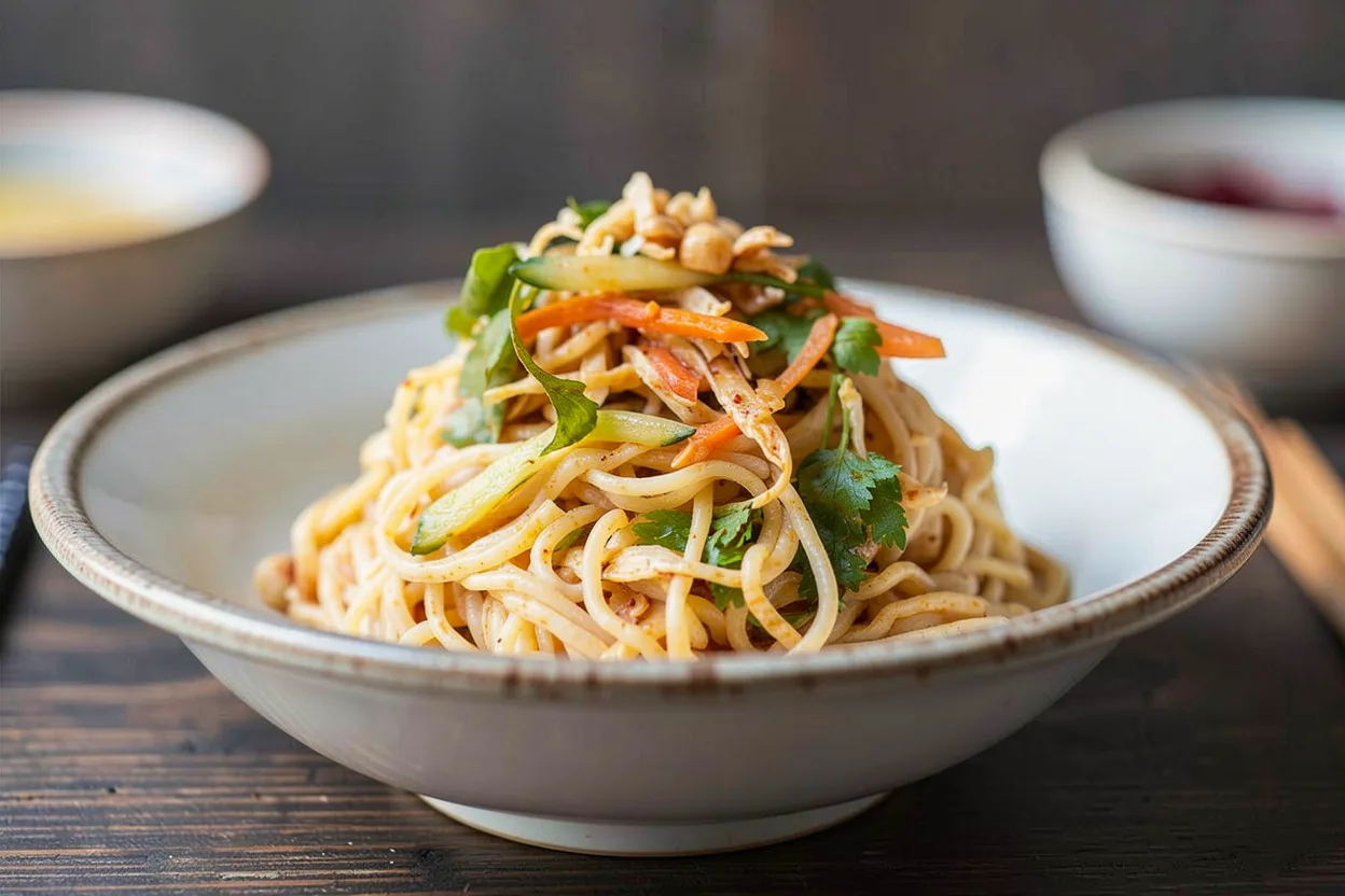 Shredded Chicken Cold Noodles